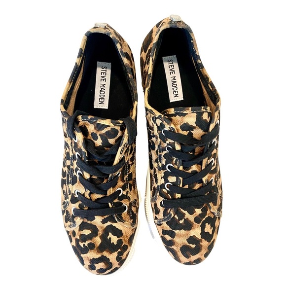 Steve Madden Platform Cheetah Sneakers | Women’s Size 11 - Picture 7 of 11